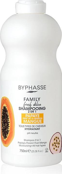 Produktbild Byphasse Family Fresh Delice 2-in-1 Shampoo 750ml (Flüssiges Shampoo, 750 ml)