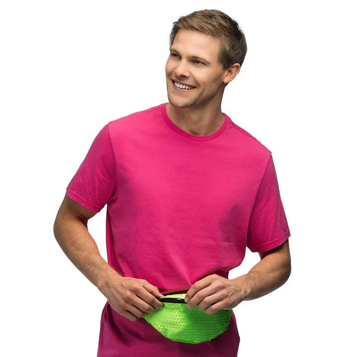 Immagine prodotto Boland Bauchtasche Gürteltasche in Neon Grün mit Pailletten