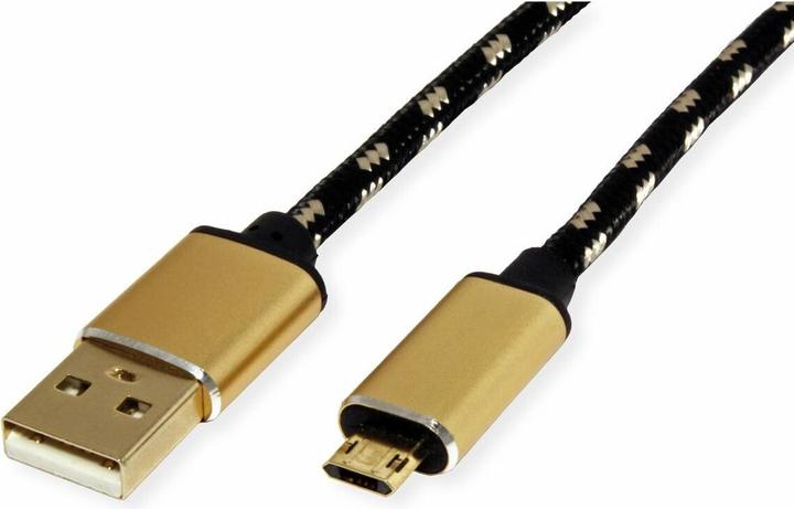 Actual product image Roline Gold USB-A - Micro B (1.80 m, USB 2.0)