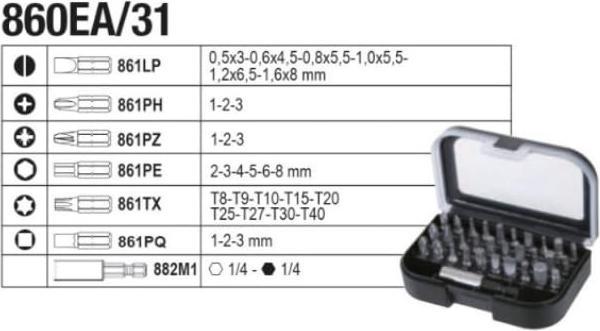 Produktbild BETA 020476008 2047E/C108 Werkzeugkasten 108 Stück 1/4" - 1/2" (108 Teile)