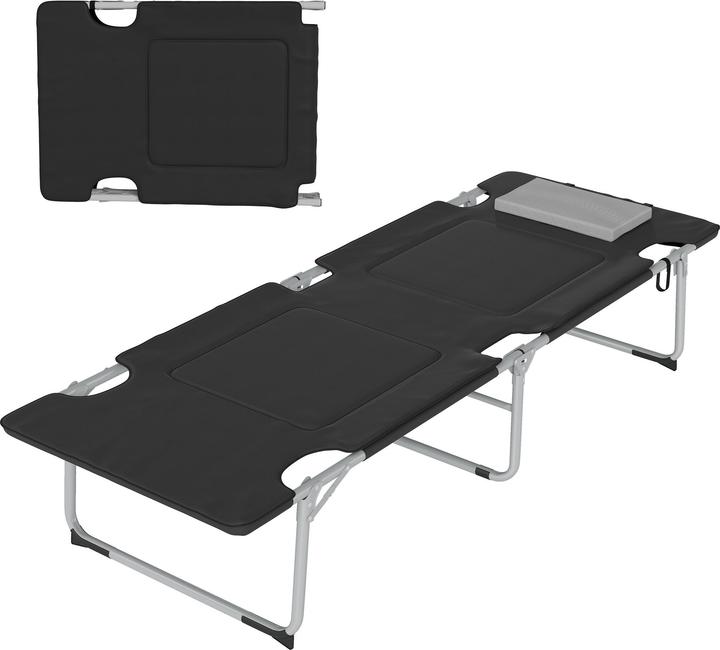Actual product image Outsunny Camping bed with non-slip feet