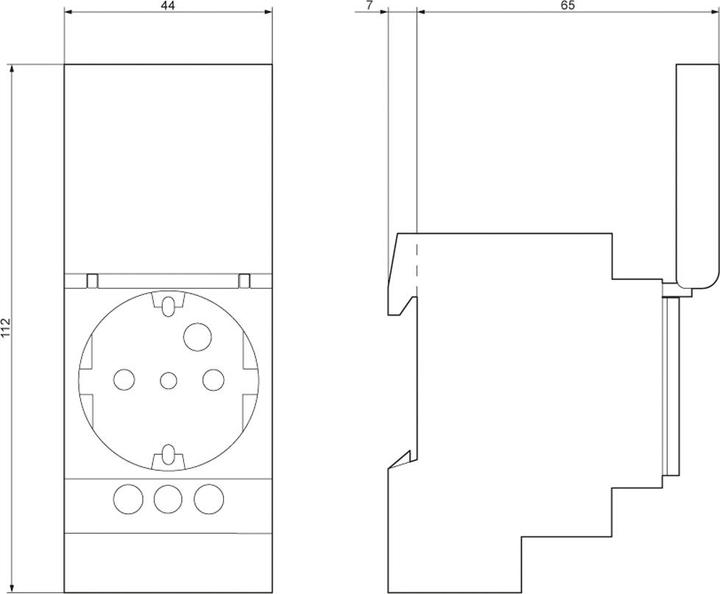 Produktbild Siemens Steckdose 1f gr mt horiz Klappd IP20 ZP 5TE6802