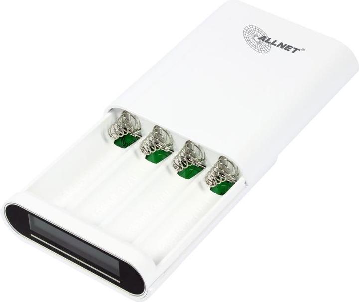 Produktbild Allnet ALL-PB104 / Powerbank 18650 3,7V 4er-Gehäuse "weiss (2200 mAh, 8.14 Wh)