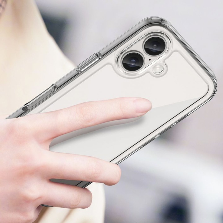 Image du produit Hurtel Outer Space Case avec cadre en gel pour iPhone 16 Plus - Transparent (Apple iPhone 16 Plus)