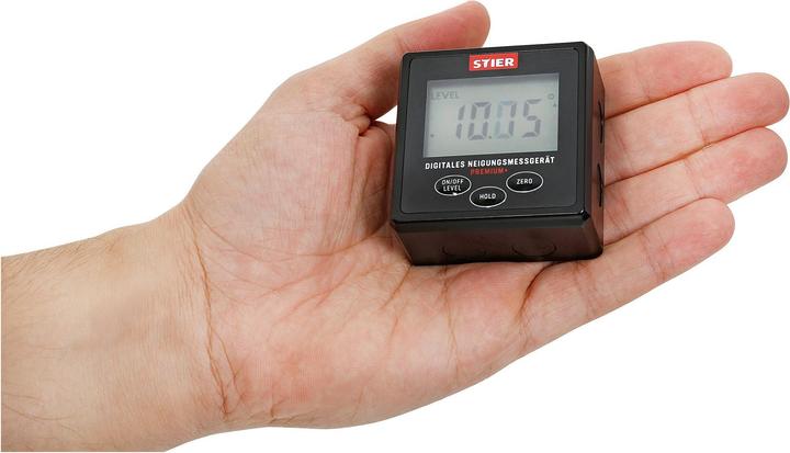 Produktbild Stier Digitales Neigungsmessgerät Premium+, LCD-Display, +-0,2°