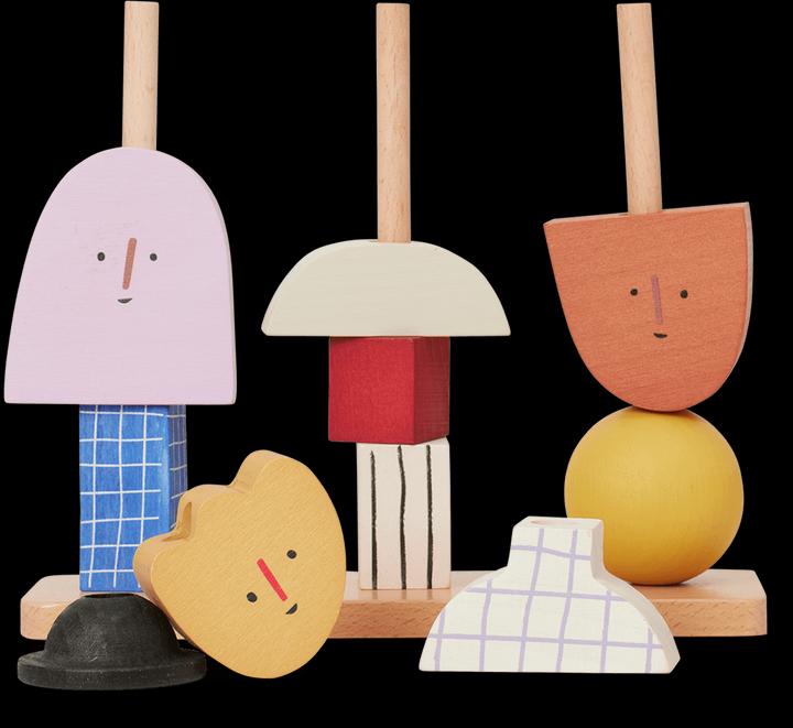 Produktbild Ferm Living Character Stacking Blocks