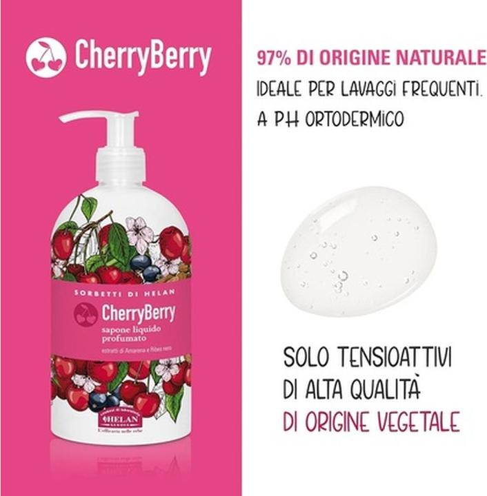 Helan Erfrischendes Flüssigseife mit Schwarzer Johannisbeere (Flüssigseife)