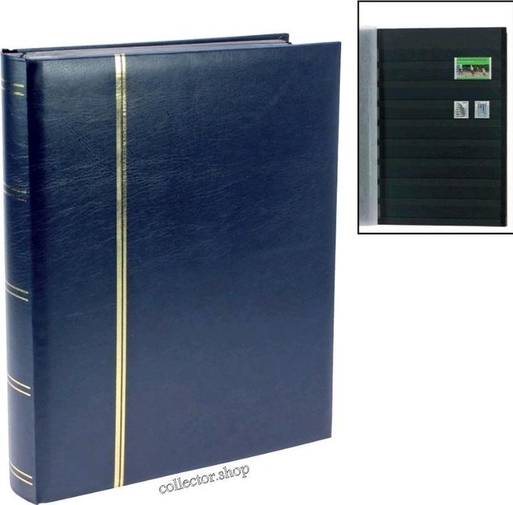 Schwäbische Albumfabrik Album de timbres 64 pages noir. Couverture bleue.format env. 230 x 305 mm.finition de luxe. (230 x 305 mm)