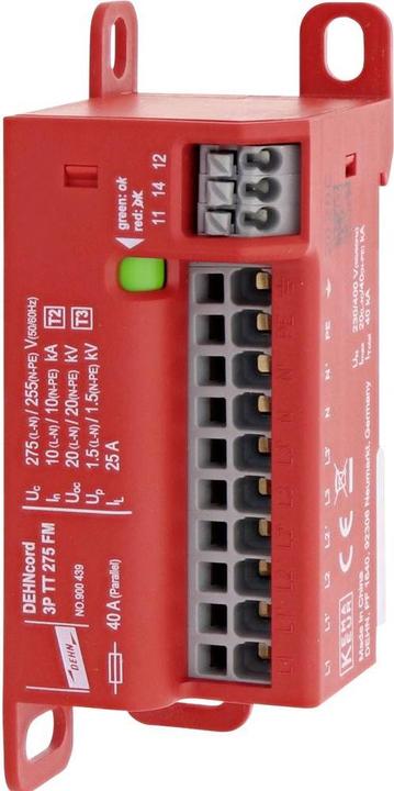 Image du produit Dehn 900439 DCOR 3P TT DCOR 3P TT 275 FM 275 FM Parafoudres de type 2+3