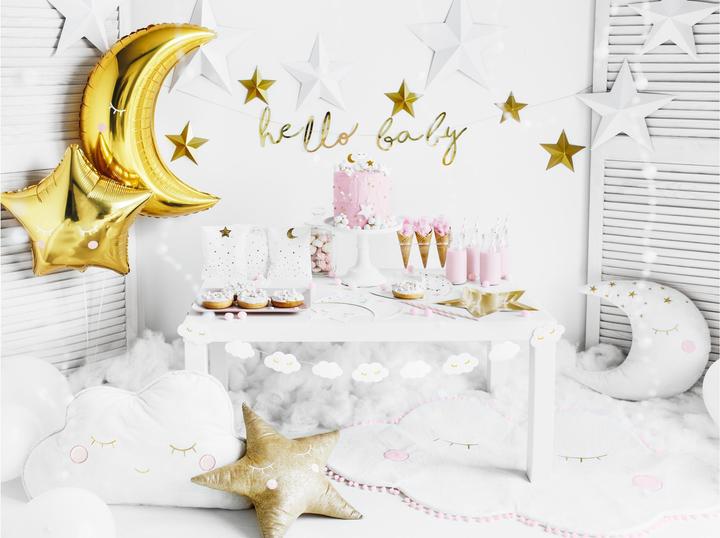 Produktbild Partydeco Girlande Wolken 145 x 5.5 cm, Weiss (1 Stück)