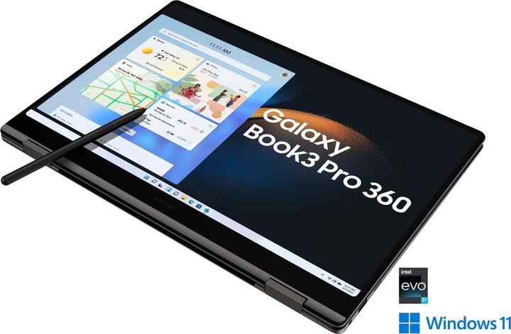 Image du produit Samsung Galaxy Book3 Pro 360 (16", Intel Core i7-1360P, 16 Go, 512 Go, DE)