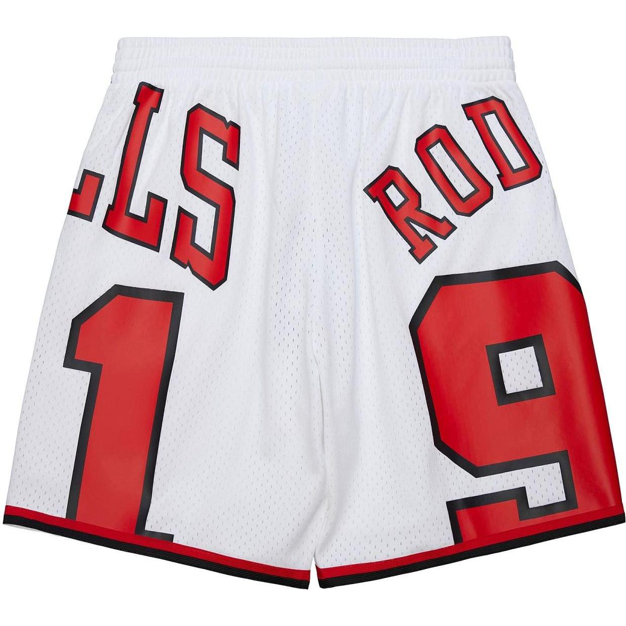 Thumbnail - Mitchell & Ness, Herren, Shorts, M&N NBA Swingman Shorts Chicago Bulls Dennis Rodman - M, Weiss, (M)