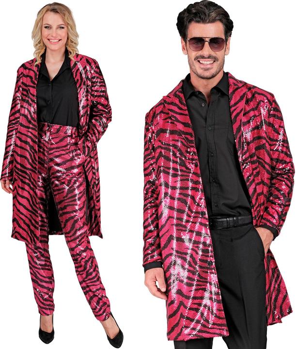 Immagine prodotto Widmann Cappotto di paillettes con motivo zebrato rosa (S, M)