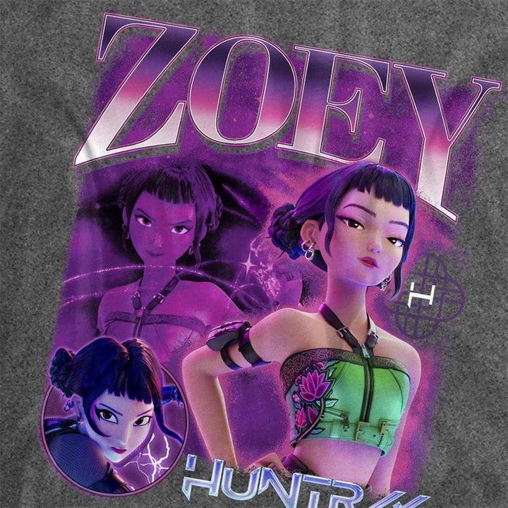 Image du produit K-Pop Demon Hunters - T-shirt motif Zoey style Style reproduction HUNTR/X - Adulte (M)