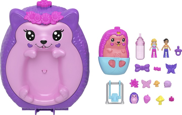 Immagine prodotto Polly Pocket Cofanetto mamma e bambino con riccio
