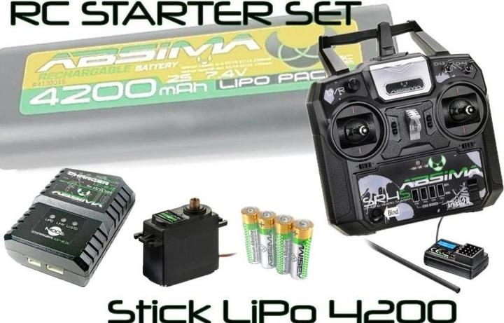 Immagine prodotto Absima RC Starter-Set Stick LiPo 4200