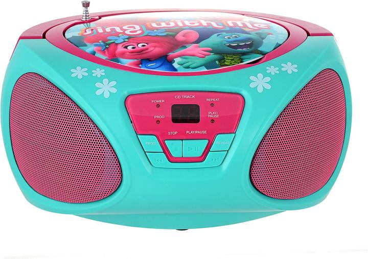 Actual product image Trolls Boom Box CD Player