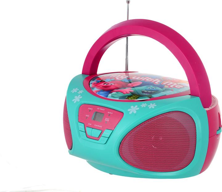 Actual product image Trolls Boom Box CD Player