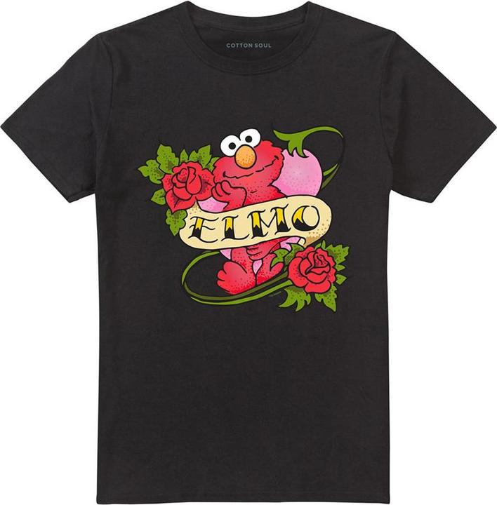 Image du produit - T-shirt motif Elmo motif/style Tatouage - Adulte (XL)