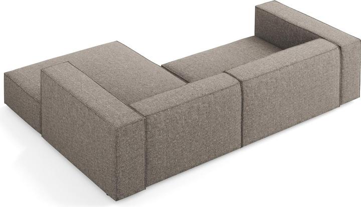 Actual product image Cosmopolitan Design Right Corner Sofa, "Arendal", 3 Seats, Grey, 224x166x70 Made in Europe (3-seater, Corner sofa)