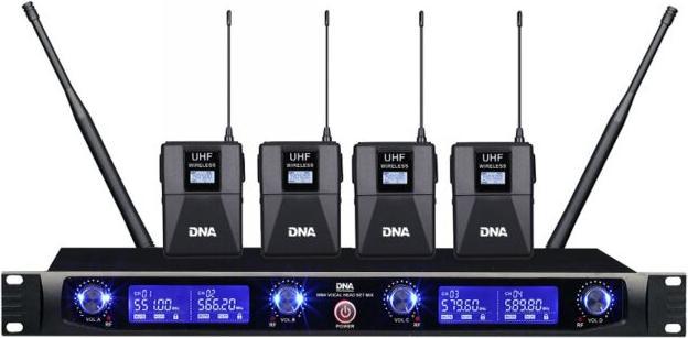 Immagine prodotto No Name DNA WM4 drahtloses Mikrofon-Set 4x Sender