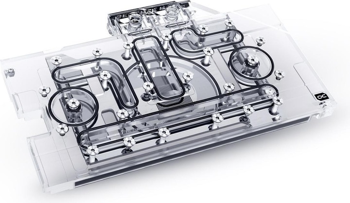 Actual product image Alphacool Ice Block Aurora GPX-N RTX 3070 TUF/Dual with Backplate - Acrylic + Nickel