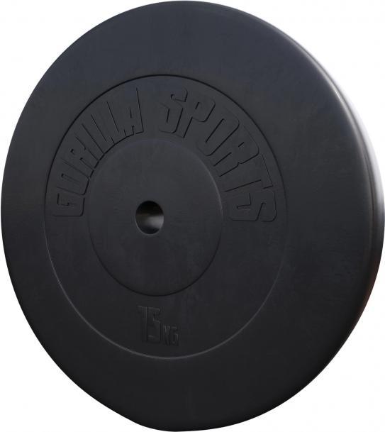 Gorilla Sports Piastre di peso (1 x 15 kg)