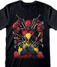 Immagine prodotto Heroes Inc Maglietta Deadpool 'Weapons' (Nero) (Grande) (L)