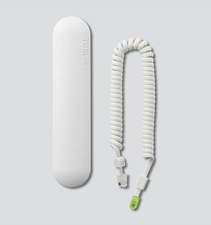 Actual product image Siedle S. & Soehne Handset w. pull cord 029573 for HT 811/840/850 white