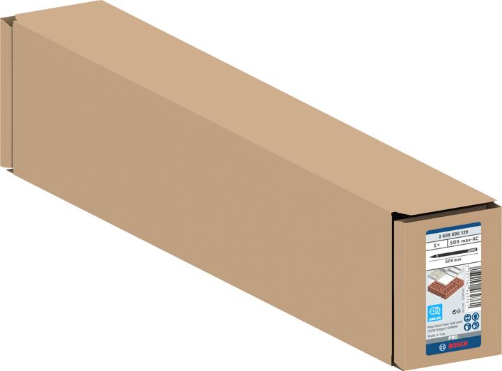 Image du produit Bosch Professional Zubehör Jeu de burins pointus PRO SDS max-4C, 600 mm (600 mm)