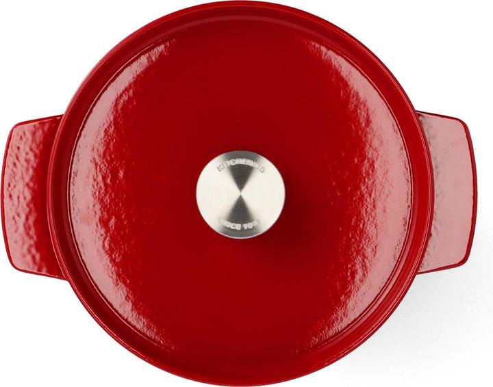 Actual product image KitchenAid braadpan 26cm - gemailleerd gietijzer - keizer rood - rond (26 cm, Casserole + Stewpot, Cast iron)