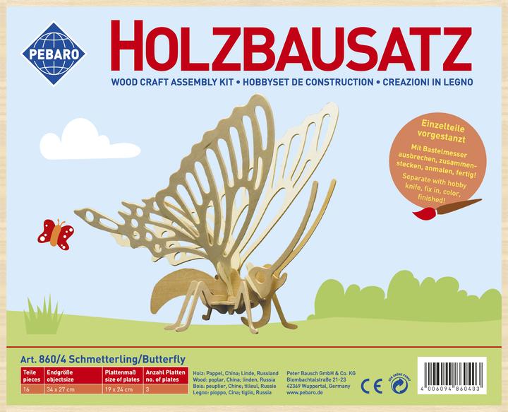 Produktbild Pebaro Holzbausatz Schmetterling
