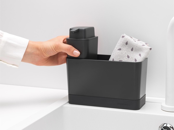 Image du produit Brabantia Set d'organiseur d'évier, gris foncé
