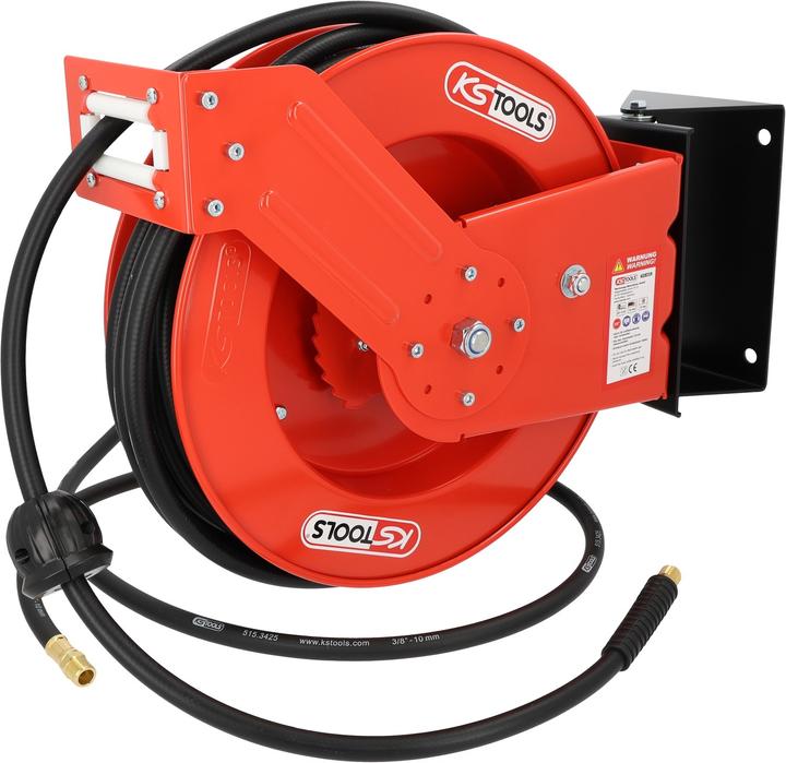 Actual product image KS Tools Compressed air hose reel Ø10 mm, connection 3/8″, 20 m