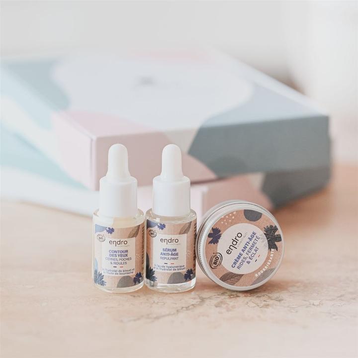 Immagine prodotto Endro mini Kit Anti-Aging (3 parti) (Set per la cura degli occhi, 500 ml, Giorno + Notte)