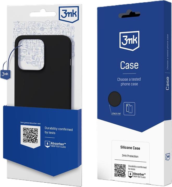 Produktbild 3MK Silicone Case for Samsung Galaxy A16 - Black (Samsung Galaxy A16)