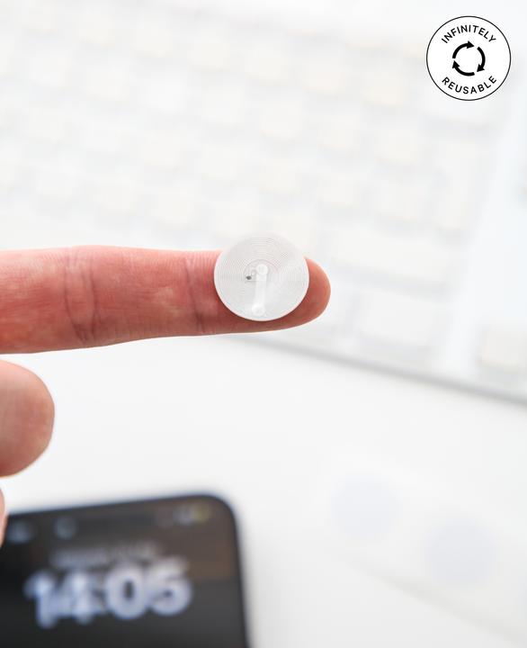 Actual product image Deltalabs Set of 10 NFC Tag Stickers 504 bytes