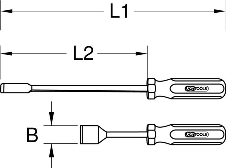 Actual product image KS Tools Gasket scraper, 25x200mm (2.50 cm)