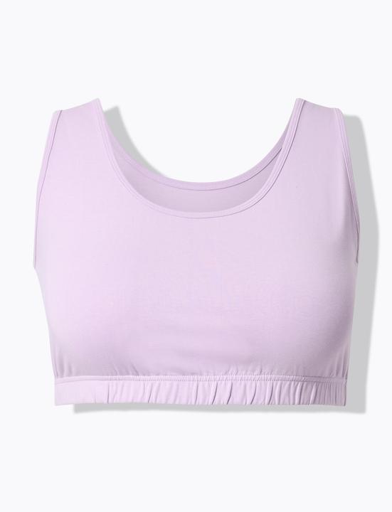 Immagine prodotto Ulla Popken Bustiers, 2er-Pack, bedruckt/uni, Rundhalsausschnitt (Confezione da 2, 54 B)