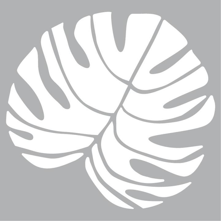 Actual product image Pronty Crafts Stencil "Big Monstera Leaf", 30 x 30cm, polyester