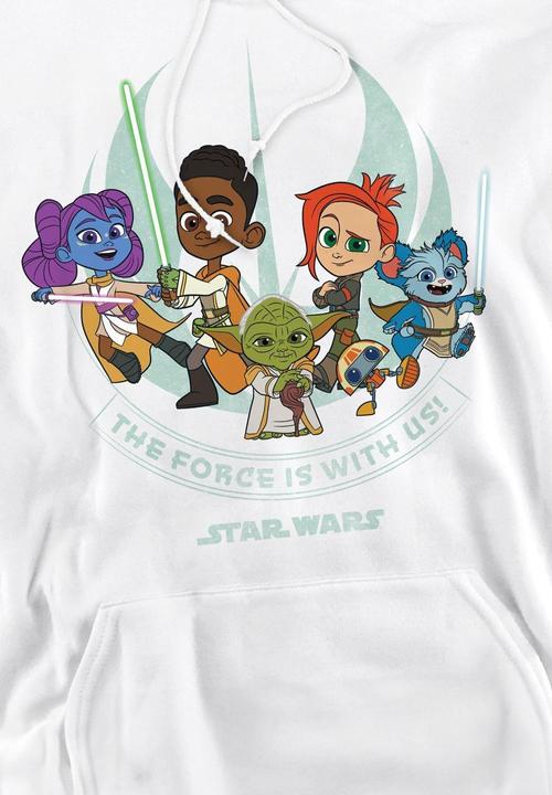 Immagine prodotto Star Wars Young Jedi Adventure The Force Is With Us Felpa con Cappuccio Uomo (M)