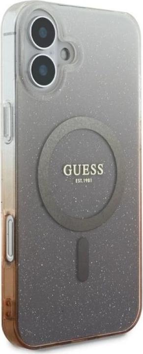 Produktbild Guess GUHMP16MHGRCELW iPhone 16 Plus 6.7" brązowy/brown hardcase IML Glitter Gradient MagSafe (Apple iPhone 16 Plus)