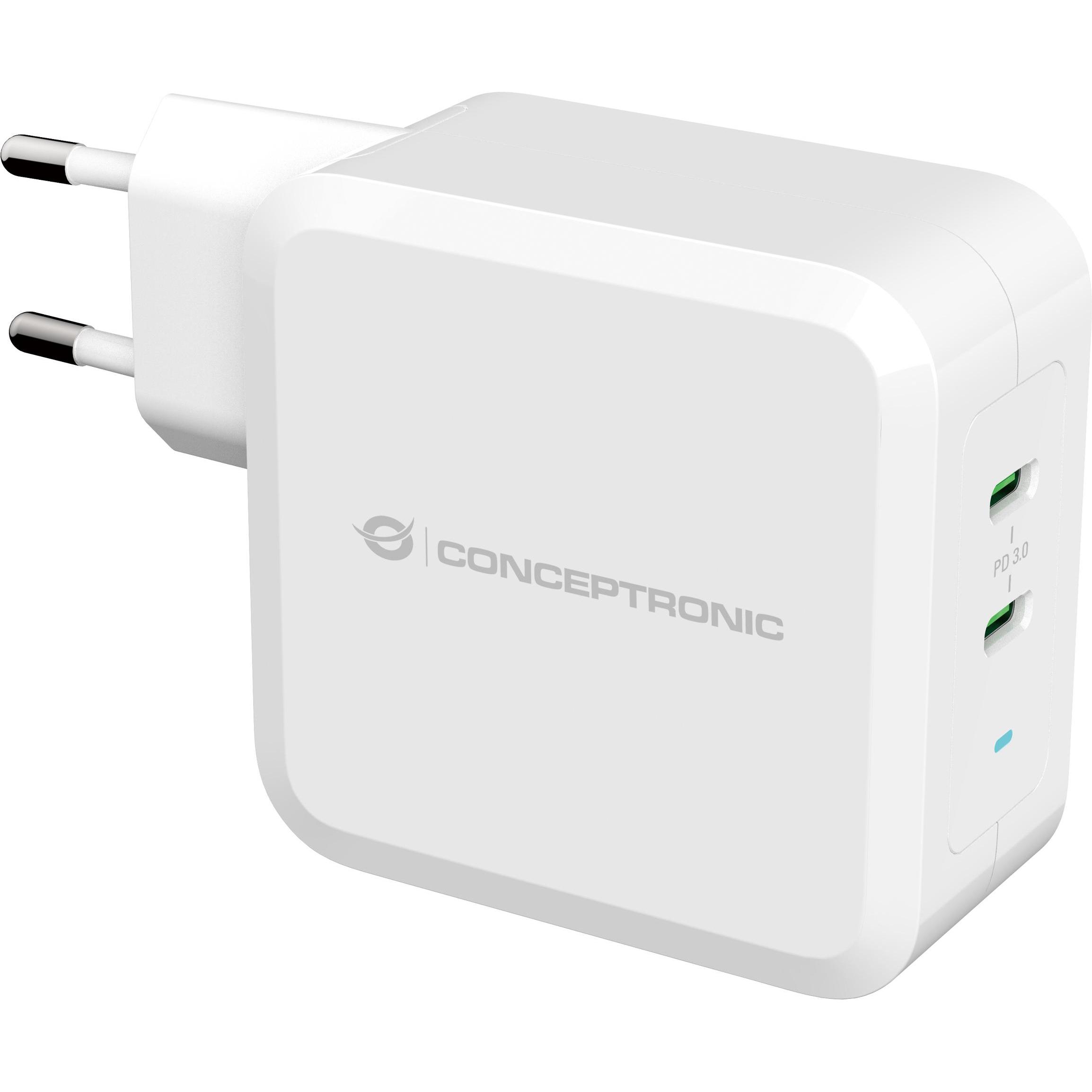 Conceptronic Althea (100 W), USB Ladegerät, Weiss