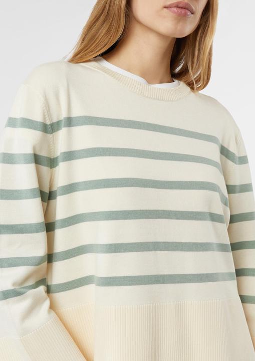 Produktbild Comma Strickpullover Moderner Strickpullover mit Kimono-Ärmeln und platzierten Streifen (40)