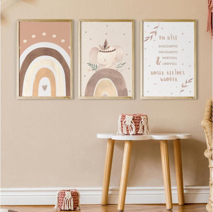 Actual product image Eulentaler Poster set elephant 3 pcs.