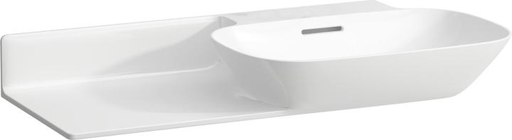 Produktbild Laufen INO Waschtisch, ohne Hahnloch, mit Überlauf, Keramikablage links, 900x450mm, H813301 (425 mm, 900 mm)
