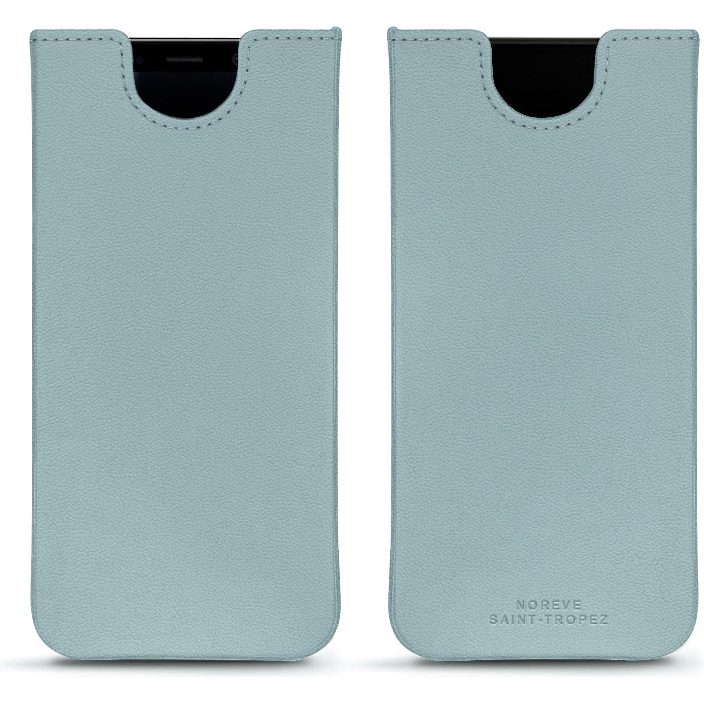 Noreve Lederschutzhülle (Samsung Galaxy S8+), Smartphone Hülle, Blau