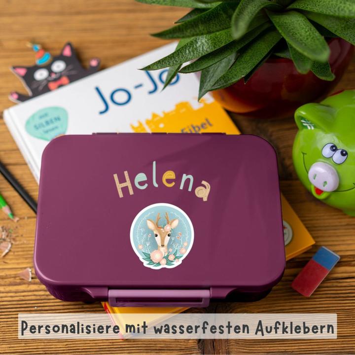Produktbild Lekkabox Classic Lunchbox mit 4 Fächern & Trenner, plum
