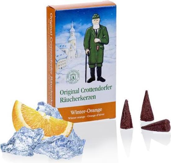 Produktbild Crottendorfer 1018 - Räucherkerzen Winter-Orange M, 24 Stück