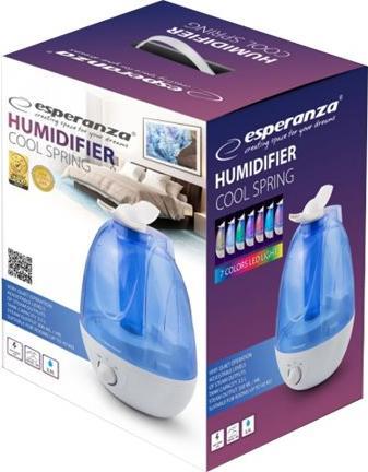 Actual product image Esperanza EHA003 humidifier Steam Blue, White (40 m²)